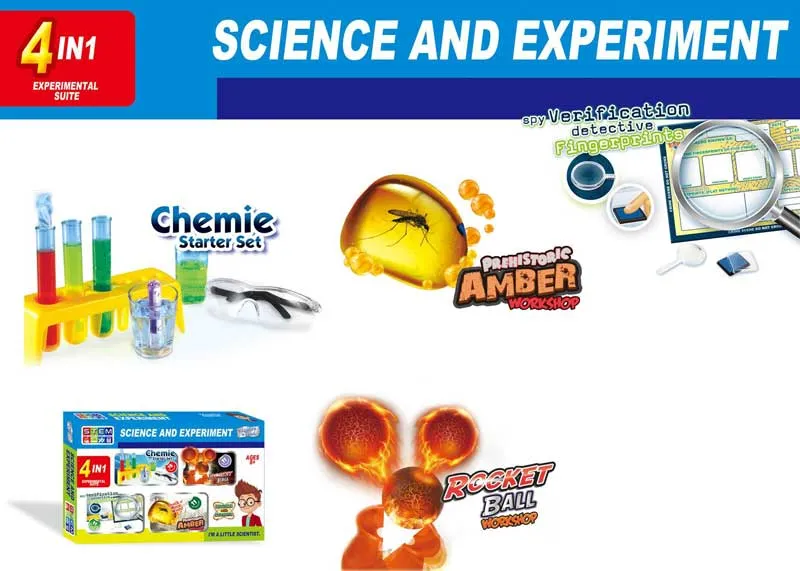 STEAM kit 4 in 1, Science and Experiments
