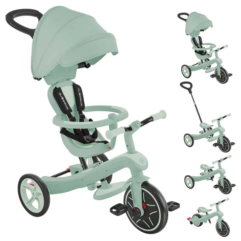 Детска триколка 4 в 1 GLOBBER EXPLORER TRIKE ECOLOGIC, пистачио