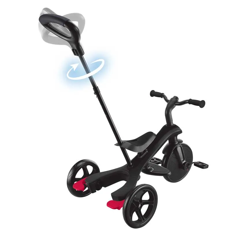 Триколка 4 в 1 GLOBBER EXPLORER TRIKE със сенник, черна
