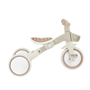 Tricycle with parental control 3 in 1 GLOBBER LEARNING TRIKE PLUS, beige