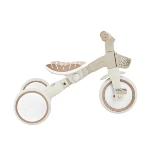 Tricycle with parental control 3 in 1 GLOBBER LEARNING TRIKE PLUS, beige