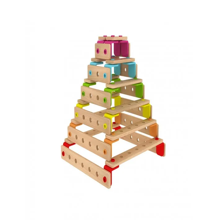 Детски дървен конструктор за игра - Дъга