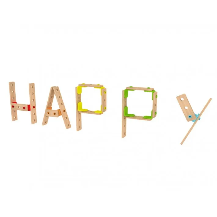 Детски дървен конструктор за игра - Дъга