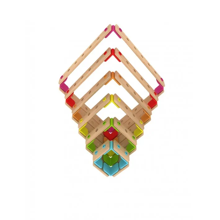 Детски дървен конструктор за игра - Дъга