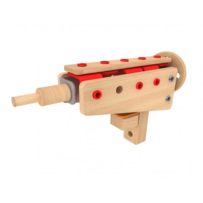 Classic wooden construction set with 500 pieces