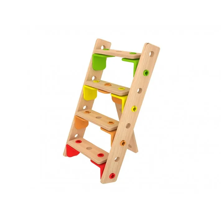 Classic wooden construction set with 500 pieces