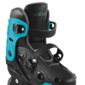 Children's roller skates with light-up wheels GLOBBER 2 in 1, size 34-37 - blue