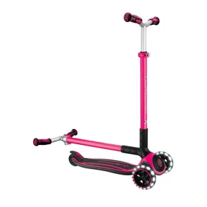 Сгъваема тротинетка за деца над 4 години GLOBBER ACE LIGHTS, розова