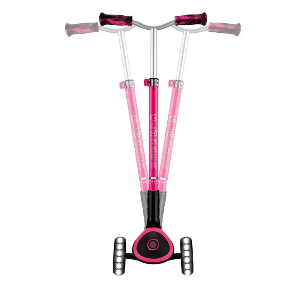 Сгъваема тротинетка за деца над 4 години GLOBBER ACE LIGHTS, розова