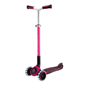 Foldable scooter for kids over 4 years old GLOBBER ACE LIGHTS, pink