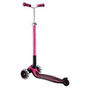 Foldable scooter for kids over 4 years old GLOBBER ACE LIGHTS, pink