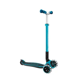 Folding scooter for children over 4 years old, GLOBBER ACE LIGHTS, blue