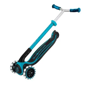 Folding scooter for children over 4 years old, GLOBBER ACE LIGHTS, blue