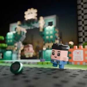 Мини вафлен конструктор Marioinex &quot;Банков обир&quot;, 148 части