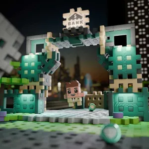 Мини вафлен конструктор Marioinex &quot;Банков обир&quot;, 148 части