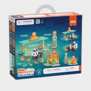 Мини вафлен конструктор Marioinex &quot;Бензиностанция&quot;, 148 части