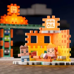 Мини вафлен конструктор Marioinex &quot;Бензиностанция&quot;, 148 части