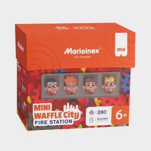 Мини вафлен конструктор Marioinex " Пожарна станция", 280 части
