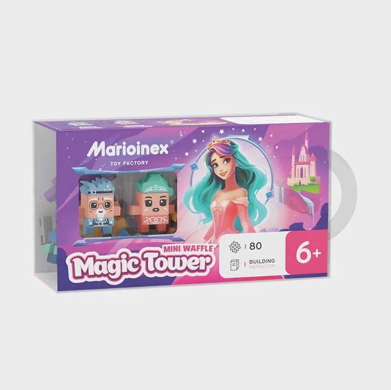 Mini waffle constructor Marioinex "Princess's Magic Tower", 80 pieces