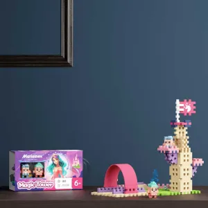 Mini waffle constructor Marioinex "Princess's Magic Tower", 80 pieces