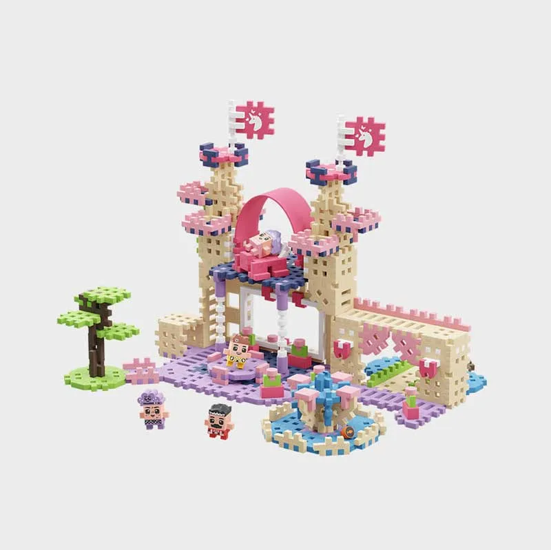 Мини вафлен конструктор Marioinex " Замъкът на принцесата ", 280 части