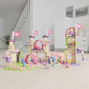 Мини вафлен конструктор Marioinex " Замъкът на принцесата ", 280 части