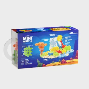 Мини вафлен конструктор Marioinex "Животни от сафари", 50 части