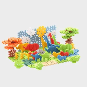 Мини вафлен конструктор Marioinex &quot;Животни от саваната&quot;, 100 части