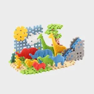 Мини вафлен конструктор Marioinex &quot;Животни от саваната&quot;, 50 части