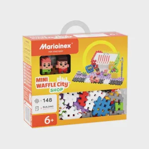 Мини вафлен конструктор Marioinex "Градски магазин", 148 части