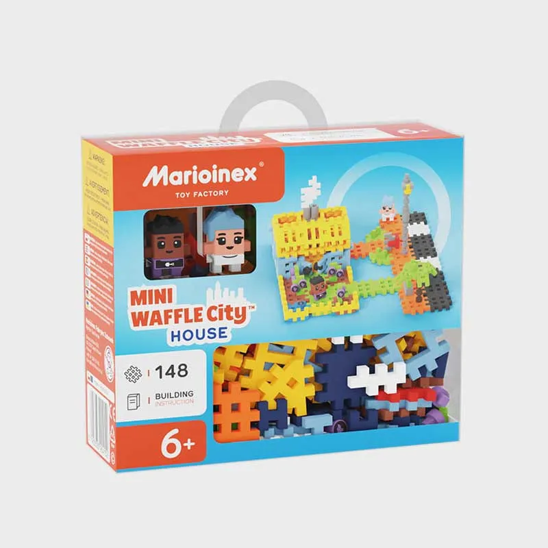Мини вафлен конструктор Marioinex "Къща в града", 148 части