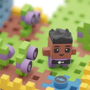 Мини вафлен конструктор Marioinex "Къща в града", 148 части