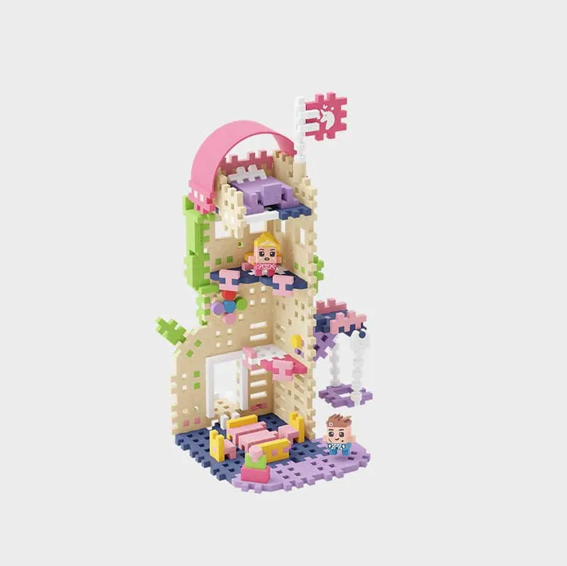 Мини вафлен конструктор Marioinex "Кула на фантазиите ", 148 части