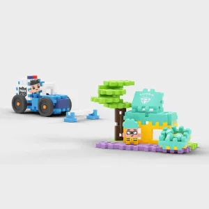 Мини вафлен конструктор Marioinex "Обир в магазина за бижута", 80 части