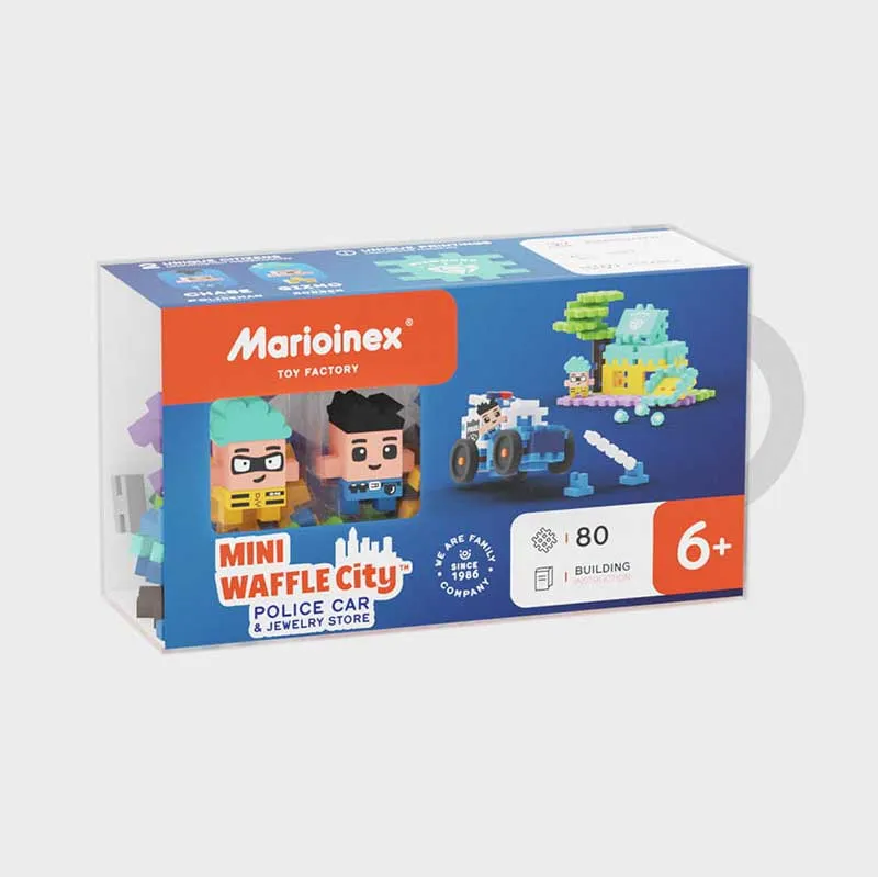 Мини вафлен конструктор Marioinex "Обир в магазина за бижута", 80 части