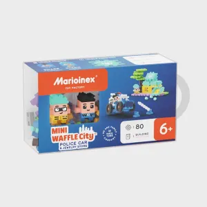 Мини вафлен конструктор Marioinex "Обир в магазина за бижута", 80 части