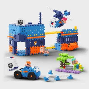 Мини вафлен конструктор Marioinex "Полицейско управление", 280 части