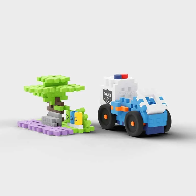 Мини вафлен конструктор Marioinex "Полицейско управление", 280 части