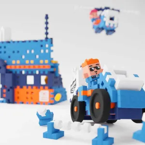 Мини вафлен конструктор Marioinex "Полицейско управление", 280 части