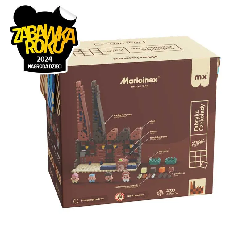 Мини вафлен конструктор Marioinex "Шоколадова фабрика", 230 части