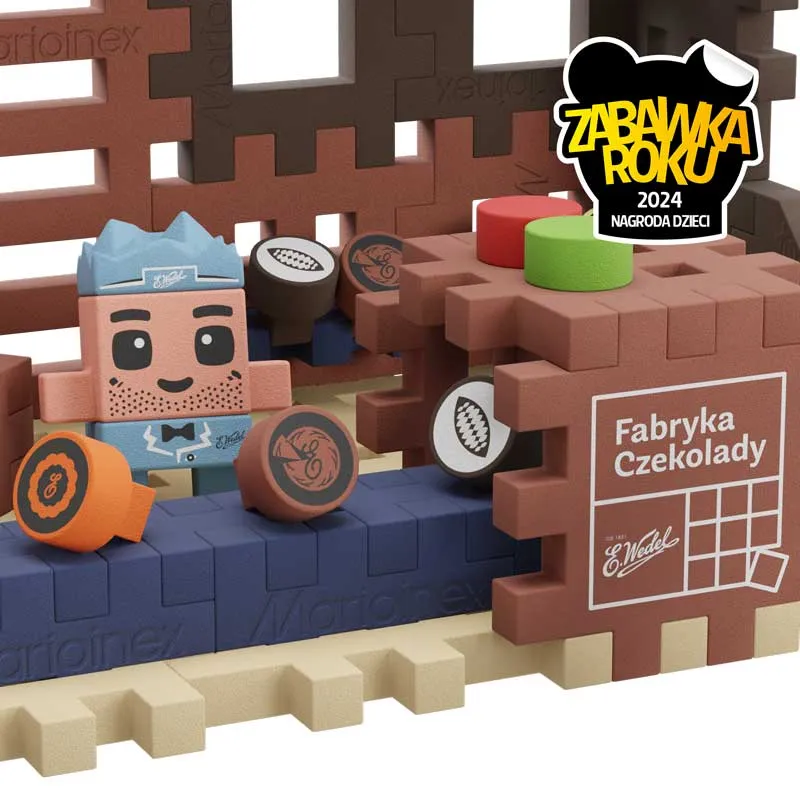 Мини вафлен конструктор Marioinex "Шоколадова фабрика", 230 части