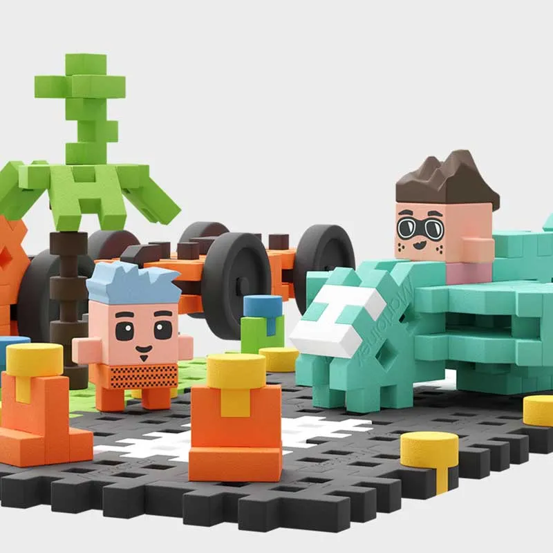 Мини вафлен конструктор Marioinex "Шоу в небето", 148 части