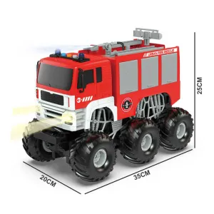 Children's fire truck Crazon with sounds, lights, and smoke effects, remote control