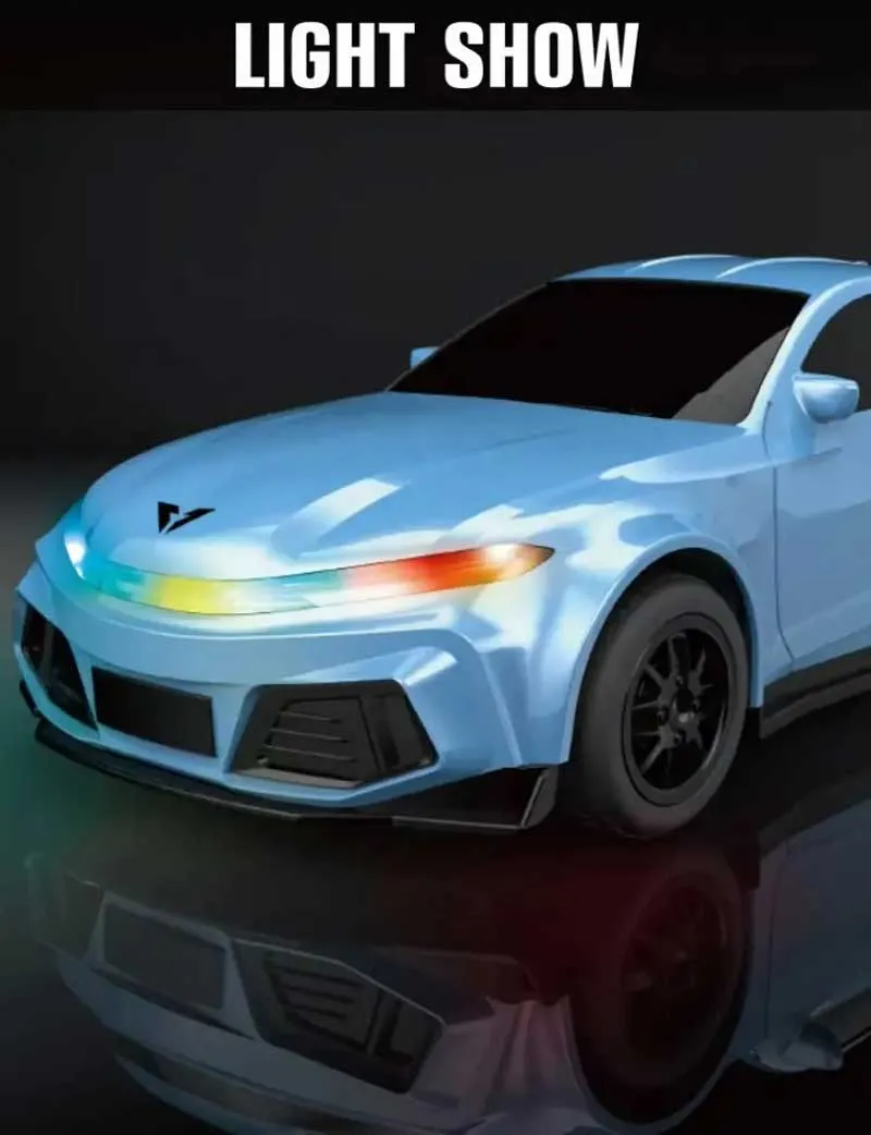 Child's sports electric car Crazon New Energy with charging station, RC in blue color