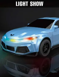 Child's sports electric car Crazon New Energy with charging station, RC in blue color