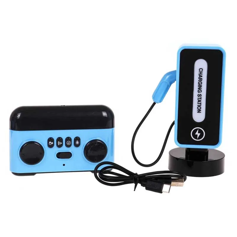 Child's sports electric car Crazon New Energy with charging station, RC in blue color