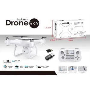 Дрон Explorers Sky с камера, предаваща в реално време