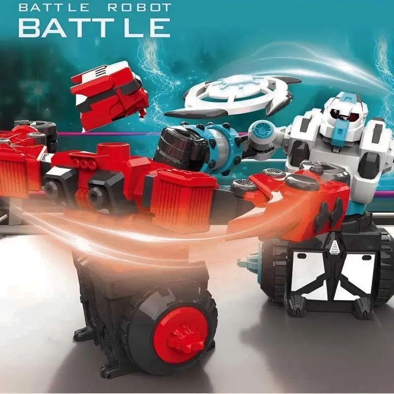 Interactive set of two spinning battle robots Crazon, RC