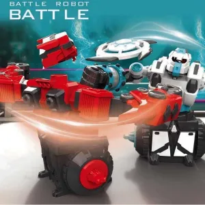 Interactive set of two spinning battle robots Crazon, RC