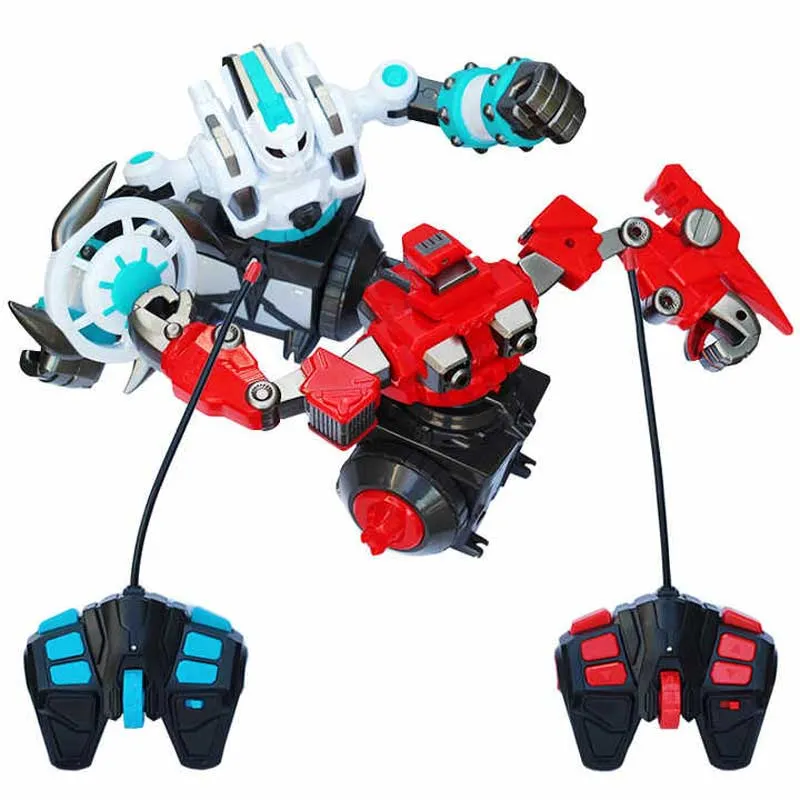 Interactive set of two spinning battle robots Crazon, RC